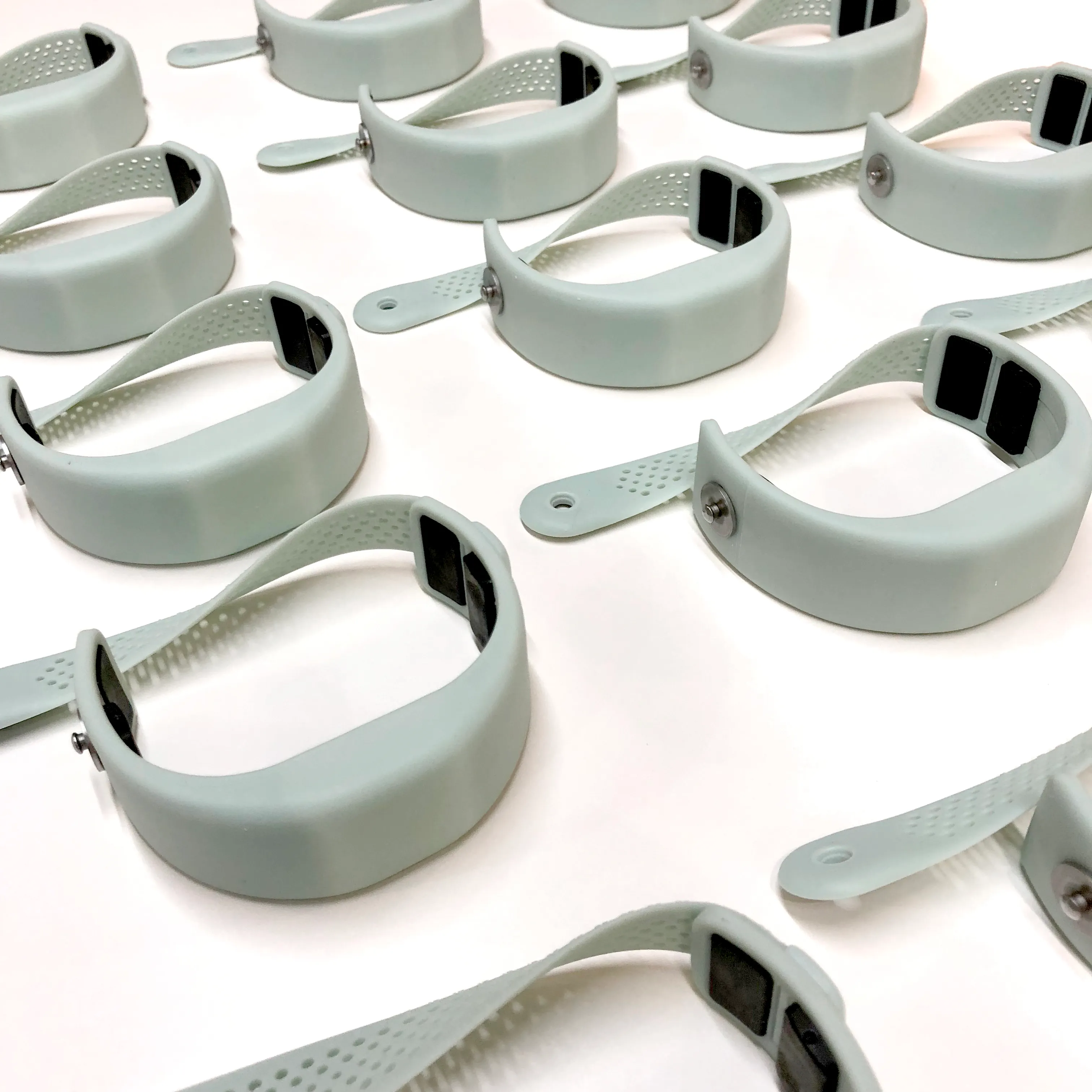A controlled build lot of CorBand devices arranged for evaluation