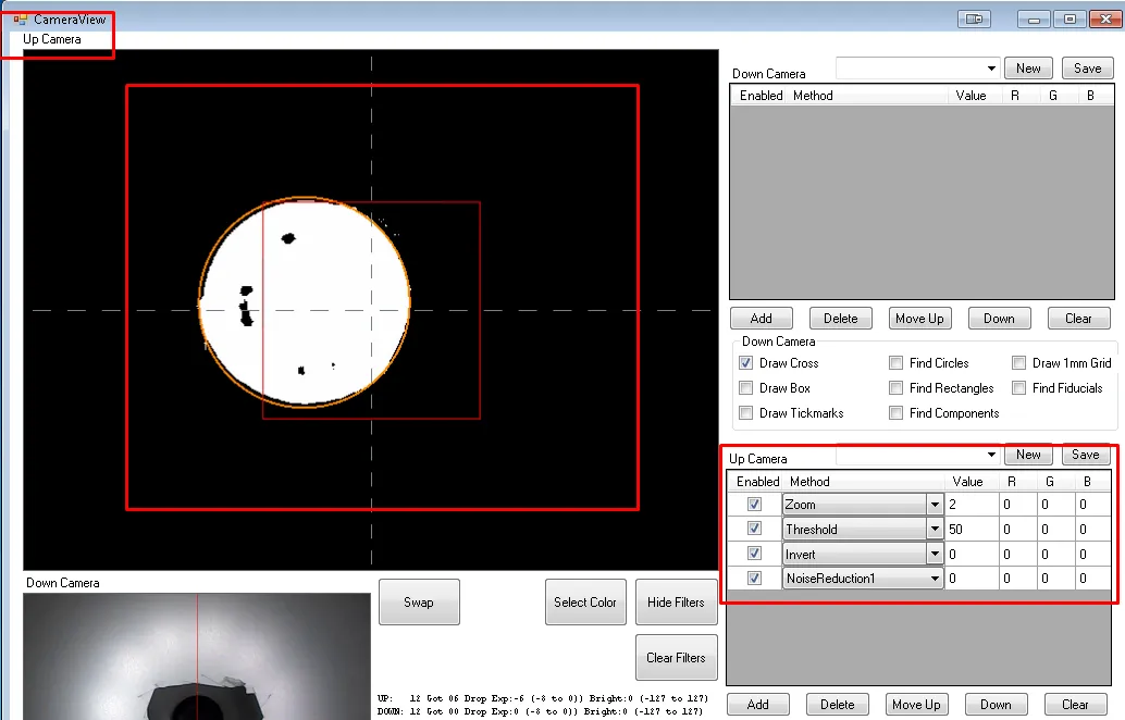 LitePlacer configurable computer-vision filter pipeline